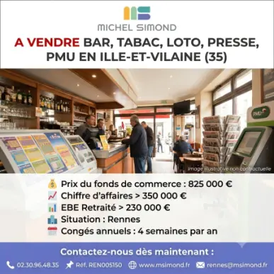 Vente - Bar - Tabac - Loto - PMU - Presse - Ille-et-Vilaine (35)-photo-7