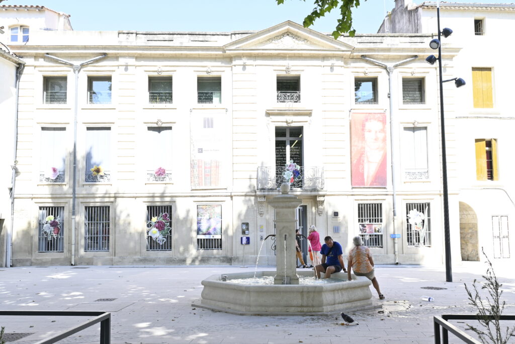 Ville de Lunel Place des Martyrs de la résistance après travaux